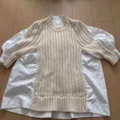 sacai ドッキングニットシャツ 20-05238 サイズ1 美品 - メルカリ