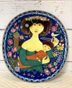 Stig Lindberg 1982年 MARIA プレート 箱付　陶板 Stig Lindberg 1982年 MARIA プレート 箱付 陶板 - メルカリ