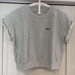 【美品】GAP 半袖 クルーネック スウェット グレー XLのサムネイル