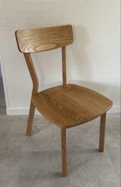 【大川家具・新城家具販売】タモ総無垢 ダイニングチェア①（全2脚） 8/21〜8/23限定価格大川家具・新城家具タモ総無垢 ダイニングチェア①