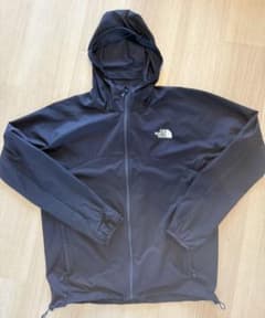 【美品】ノースフェイス ナイロンジャケット フーディ 黒 Lサイズのサムネイル