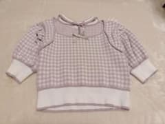 【値下げ可】pium ビジューチョーカー付きケープニット/ピンクのサムネイル