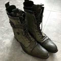 roen hiromu takahara skull lace up boots - メルカリ