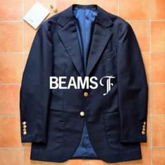 BEAMS F ビームスエフ ブレザー 金ボタン モヘア混 ネイビー 44サイズ