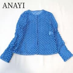【ANAYI/アナイ】フラワーチュールレース　ブラウス　シアー　近年モデル　花柄 ANAYI/アナイ】フラワーチュールレース ブラウス シアー 近年モデル 花