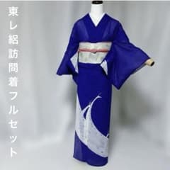 東レ 絽 訪問着 フルセット 夏帯 夏帯揚げ 夏帯締め 洗える着物 美品