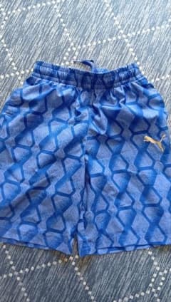 PUMA　adidas キッズ ハーフパンツ 140 ブルー2枚セットのサムネイル