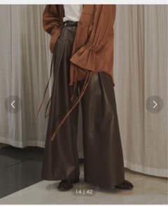 seyto leather flare pants /レザーフレアパンツのサムネイル