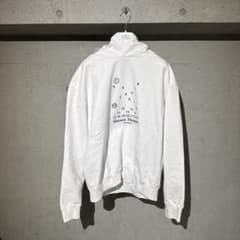 極美品】Maison Margiela 23SS 刺繍ロゴ ホワイトパーカーS - メルカリ
