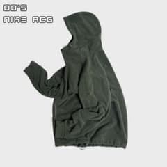 00s NIKE ACG fleece hoodie khaki - メルカリ