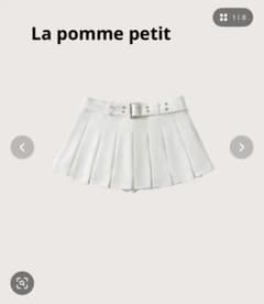 値下げ！LA POMME petit Y2K 白プリーツミニスカのサムネイル