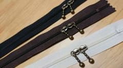 両開き 玉付きコイルファスナー 30㎝ 3色３本セットのサムネイル