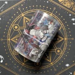 9237】海外 マステ 中古巻 貝殻光マスキングテープ 人物系 男子 残量