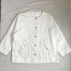 コットンノーカラージャケットのサムネイル