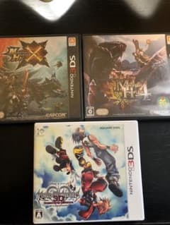 3DS 소프트 몬스터 헌터 XX · 4G · 킹덤 하트 3D 세트
