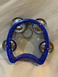 ミニタンバリン キーホルダー ブルーのサムネイル