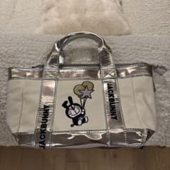 美品　JACKBUNNY カードバッグ ホワイト シルバー ドラえもん 美品 JACKBUNNY カードバッグ ホワイト シルバー ドラえもん