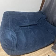 LOOSY 2人掛けビーズソファ ネイビー 美品 最安値 - メルカリ