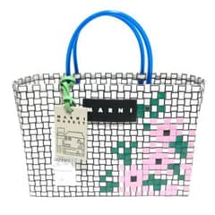 マルニ フラワーバスケット 白 ピンク 新品 本物 MARNI MARKET - メルカリ