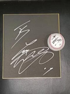 大谷翔平選手 直筆サインボール＋直筆サイン色紙 2点セット