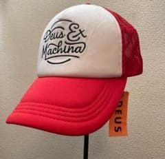 【専用】新品レア DEUS デウス キャップ レッドホワイト 帽子のサムネイル
