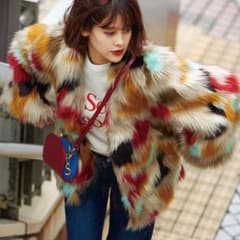 ✨新品✨限定品❣️SLY スライ ファーコート マルチカラーファーコート