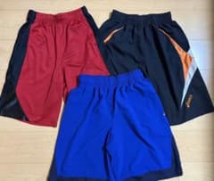 NIKE ASICS UNDER ARMOR バスパン 3枚セットのサムネイル