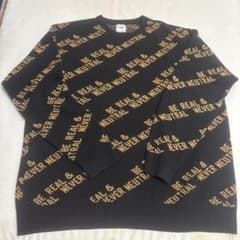 ZARA ロゴニット セーター ブラック Lのサムネイル