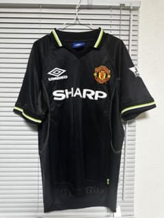 アンブロ　マンチェスターユナイテッド ９８／９９　ユニフォーム　ゲームシャツ 90s UMBRO 98-99 マンチェスターユナイテッド 3rd ゲームシャツ - メルカリ