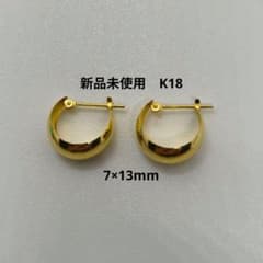 新品未使用 K18 ムーンピアス 約7×13mm - メルカリ