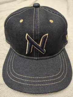 SUIKEN着用 nitrow ニンジャロゴ デニムキャップ 青nitraid - メルカリ