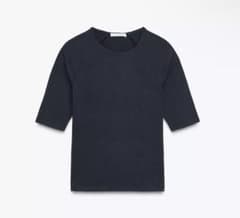 新品・未使用 ZARA チャコールTシャツのサムネイル