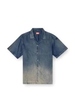 [美品][DIESEL]半袖デニムシャツ