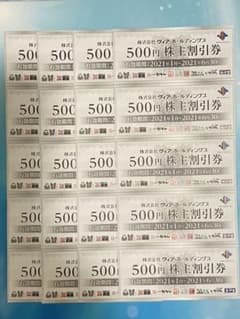 ヴィアホールディングス 株主優待券　500円×20枚のサムネイル