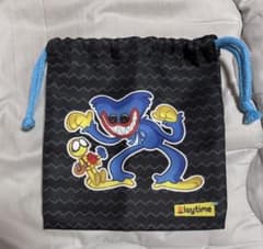 ポピープレイタイム　ハギーワギー&プレイヤー　巾着袋のサムネイル