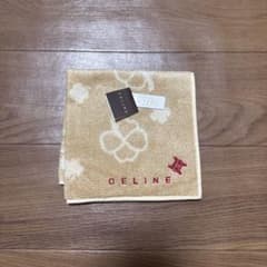 CELINE タオルハンカチ クローバー柄 ベージュのサムネイル