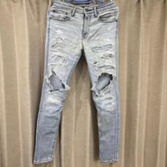 AZUL BY MOUSSY スキニーデニム ダメージ加工 Mのサムネイル
