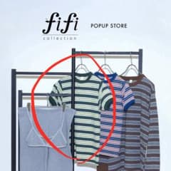 fifi collection マルチボーダー Tシャツ