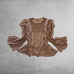 00's フェアリーグランジ 森ガール snidel レースフリルブラウス