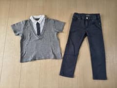 COMME CA ISM ポロシャツ, H＆M長ズボン セットのサムネイル