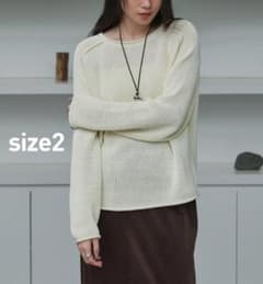 crewre エポーレットラグランコットンニット／size2 - メルカリ