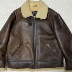 ROCKY TOP⭐︎42レザーフライトジャケット B-3 ボマー リアルムートン