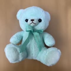 ミントグリーンのクマのぬいぐるみ - メルカリ