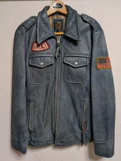 希少品 SCHOTT ライダースジャケット ワッペン Lサイズ レザー - メルカリ