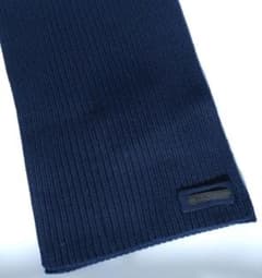 新品】リブ編み ウールマフラー プラダ ネイビー - メルカリ