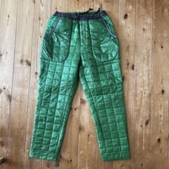 and wander グリーンキルティングパンツ サンプル品　レア物
