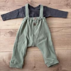 長袖ロンパース サロペット セットアップのサムネイル