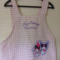 新品 Sanrio My Melody Kuromi エプロン M-Lのサムネイル