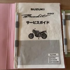 【GJ74A】SUZUKI Bandit 250 サービスガイド パーツカタログのサムネイル