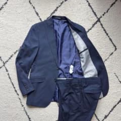 新品✨ZARA MAN スーツ セットアップ 52 大きいサイズ 総柄裏地 ZARA スーツ セットアップ ネイビー 裏地総柄 お洒落 46サイズ - メルカリ